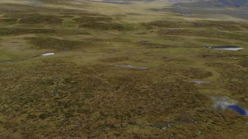 Overhead shot of Salka Mountain on the Kungsleden Trail in northern Sweden