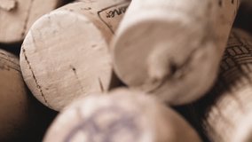 Wine cork background video 