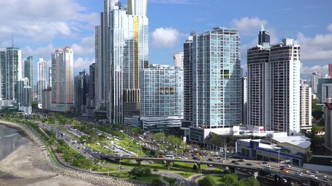Panama City, Panama, Central America - CIRCA 2016: city skyline