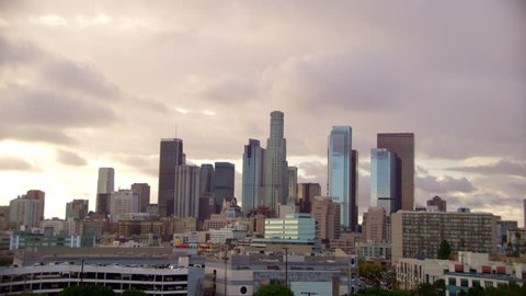 Downtown Los Angeles At Sunset DTLA

