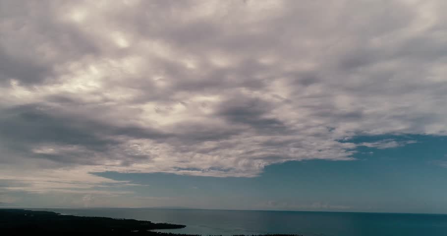 Dominican Republic Clouds Above The Ocean