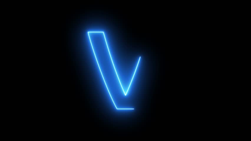 Energy Neon Blue Alphabet Letter Stock Footage Video 100 Royalty Free Shutterstock