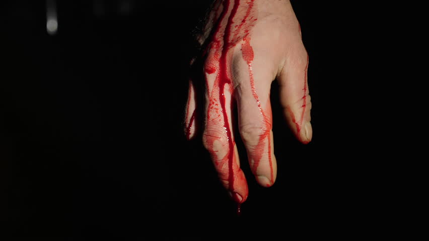 Bloody Male Hand With Blood Stock Footage Video 100 Royalty Free Shutterstock