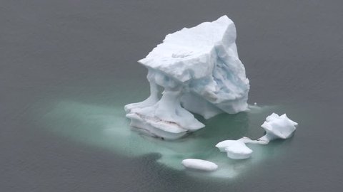 Melting iceberg in Arctic ocean
