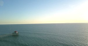 Beautiful 4k drone footage of the Huntington Beach Pier