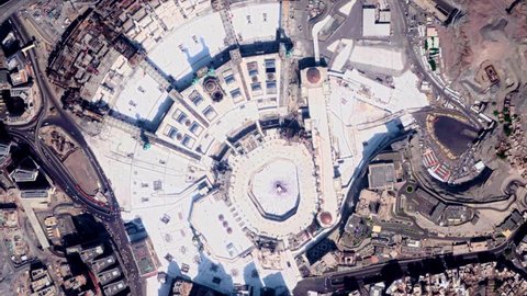 Earth Zoom from Al Haram Mosque - Mecca - Saudi Arabia