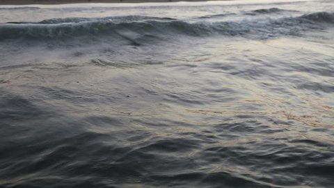 Sea waves. Selected focus.
