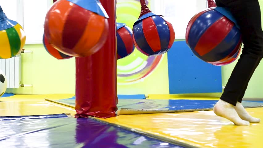 Carousel, rotating around its axis, attraction in the room for entertainment of children and adults in shopping centers and kindergartens, entertainment centers 
Attraction for children
