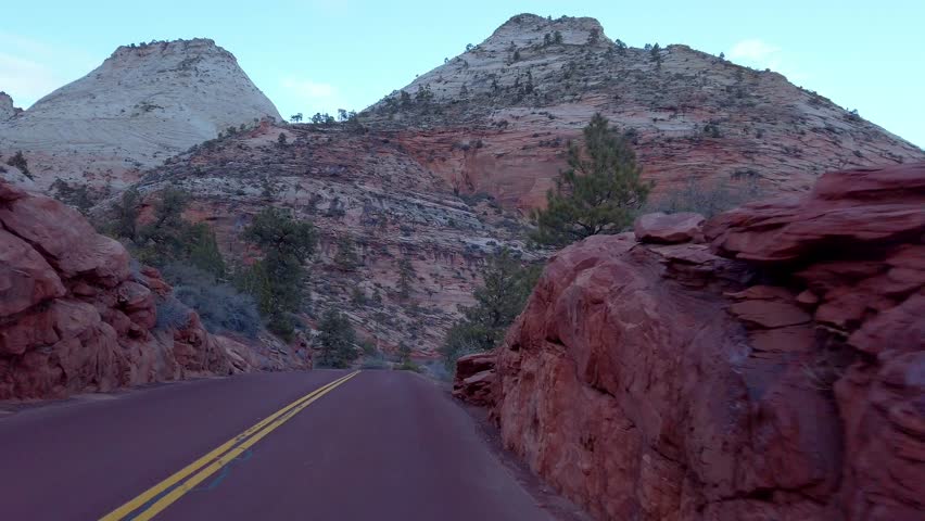 The mountains of Zion Canyon National Park in Utah