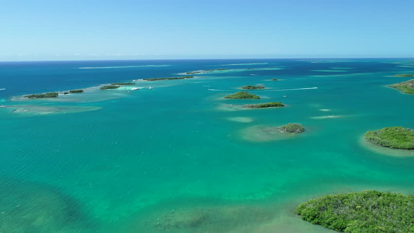Aerial view of Puerto Rico. Caribbean Islands. 