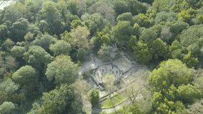 Drone video of the hidden ancient mosaic at Butrint, Albania