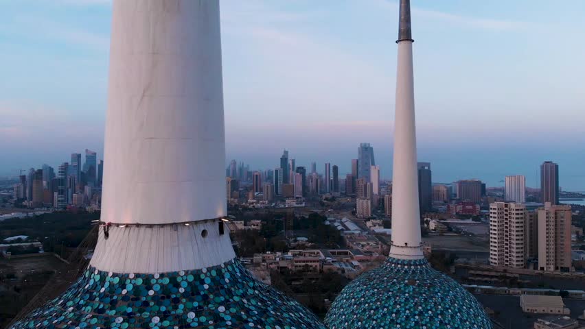 Kuwait City and the City Scape of Kuwait Royalty-Free Stock Footage #1027539626
