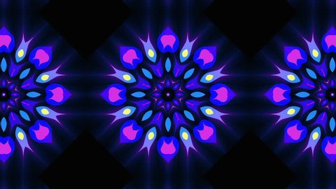 Seamless Modern Flower Mandala VJ Loops Background for Projections , Music Videos , Presentations and Musial Night Shows. Best Animated Background Loops for LED Screens.