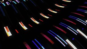 soft waving glitched stripes fabric abstract lines gentle flow seamless loop animation background new quality dynamic art motion colorful cool nice beautiful video 4k artistic stock footage
