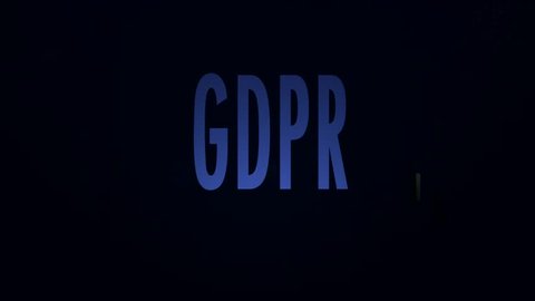  General concept of the GDPR data protection regulation, the law on the protection of citizens and their personal data.intellectual property protection.animated video