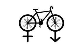 Bike Gender for Women and Men Sign