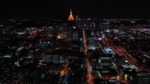 Stock aerial footage Atlanta Georgia 4k