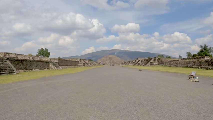 pyramids in ancient mesoamerican city of Teotihuacan Valley of Mexico Central America 
