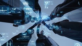 Network of business concept. IoT (Internet of Things). ICT (Information Communciation Network). - Powered by Shutterstock - Get 15% off with code: PIKWIZARD15