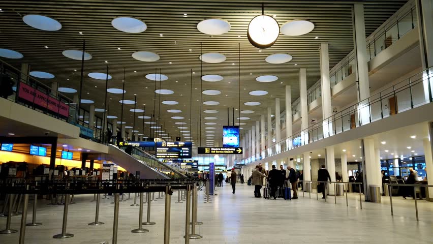 time-lapse copenhagen airport denmark 03 Stock Footage Video (100% ...