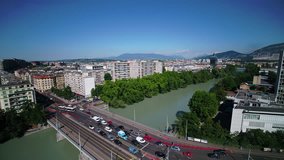Aerial Switzerland Geneva June 2018 Sunny Day 15mm Wide Angle 4K Inspire 2 Prores

Aerial video of downtown Geneva in Switzerland on a beautiful sunny day with a wide angle lens