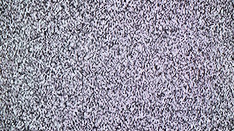 TV static screen, looping old fashioned no signal error