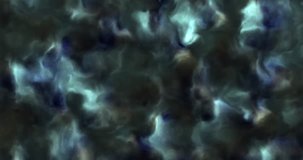 4k video of stormy soft and fluffy blue and cyan clouds in a nebula in space, slowly moving, forming and dissolving, 4k, 3840, 24fps