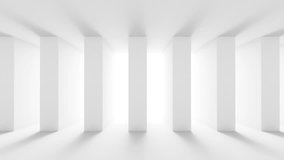 Futuristic white background with walls and bright light. Seamless looping animation - Powered by Shutterstock - Get 15% off with code: PIKWIZARD15