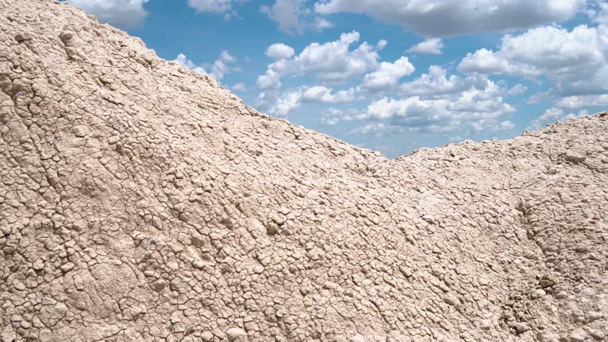 Gaining altitude over the rock formations at Badlands National Park, South Dakota, in the sun