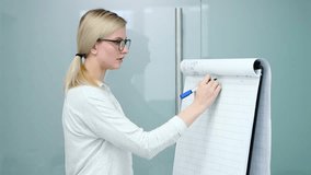 Psychologist is drawing triangular scheme on flipchart to explain client his condition. - Powered by Shutterstock - Get 15% off with code: PIKWIZARD15