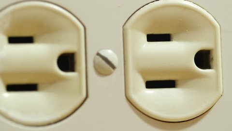 Power outlet close up
