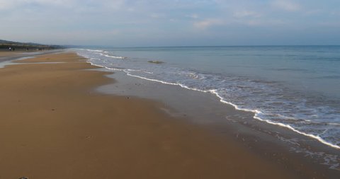 Omaha Beach, the beach near Colleville sur Mer, Normandy,Calvados, France.
