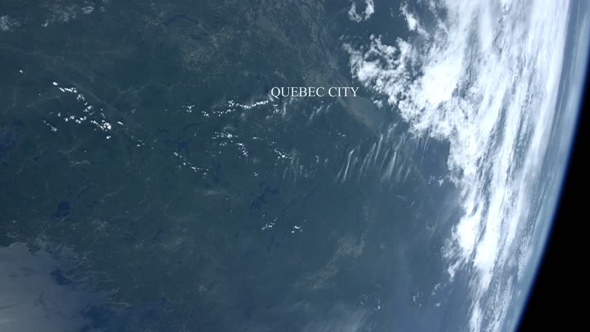 The Pacific Ocean seen from space - Some elements furnished by NASA.