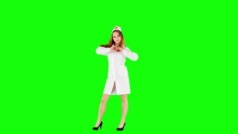 Schoolgirl Is Dancing Green Screen Stock Footage Video 100 Royalty Free Shutterstock
