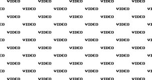 Video text pixelated word background clip motion backdrop video in a seamless repeating loop.  Black & white video icon pattern background high definition motion video clip
