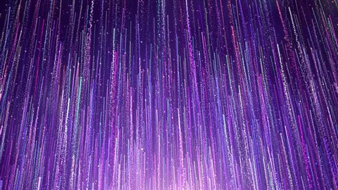 Beautiful and dreamy particle stripes continue to rise, elegant wedding background video, fantasy stage performance.
