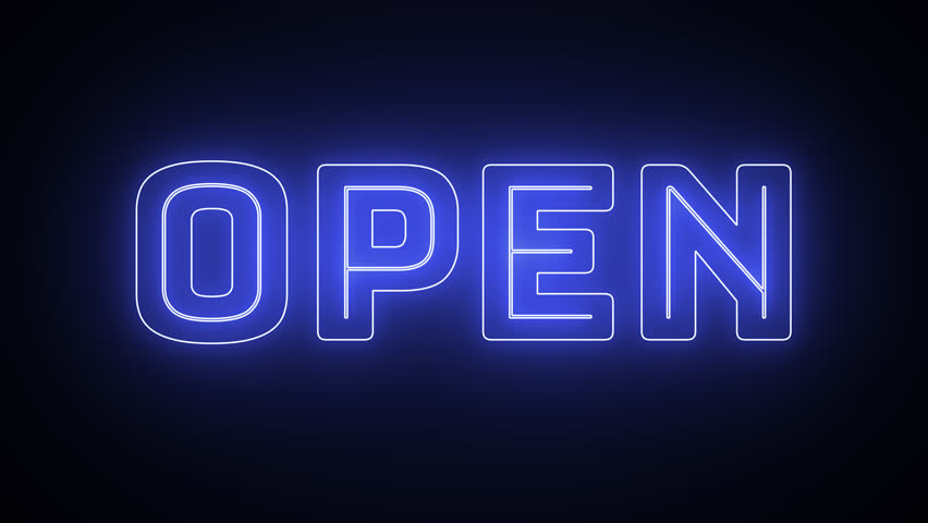 THE END Sign in Neon Style Turning On - Royalty Free Video