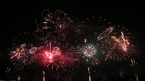 Fireworks display is a typical summer scene in Japan.