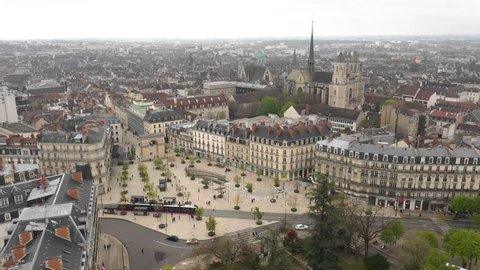 France, Dijon, Porte Guillaume, by drone