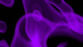 UHD looping 3D animation the purple lava-like blobs against the black background, alpha matte is included