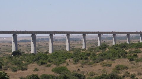 construction of the high speed train line in Kenya Nairobi Park, Real Time