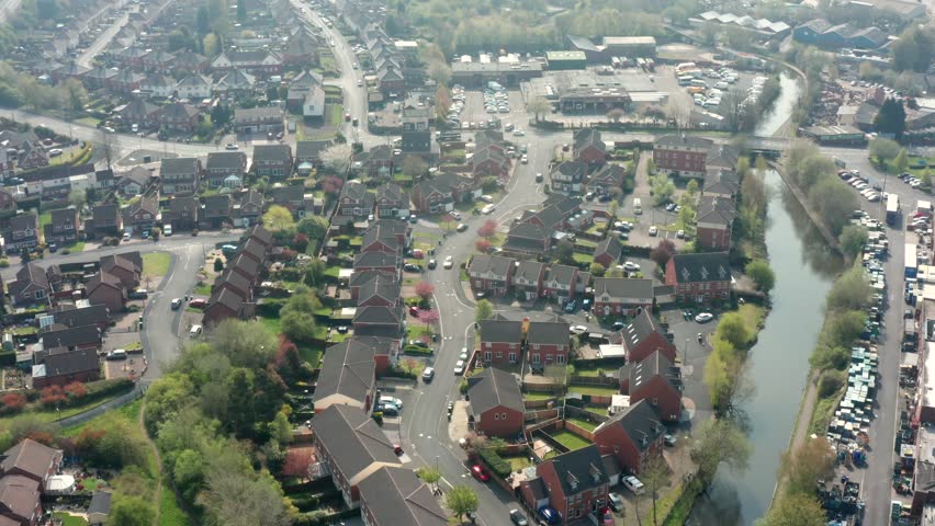 Wolverhampton Housing Estate Aerial View, UK