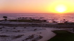 Pebble Beach Golf Course at Sunset