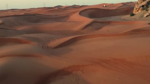 General view of desert in dubai