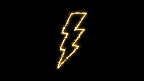 Lightning Animation Lightning Symbol Ripple Lightning Stock Footage 