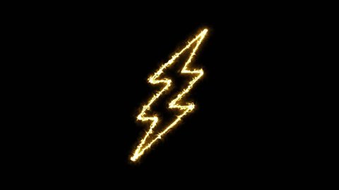 lightning animation symbol ripple flashes glitch Stock Footage Video ...