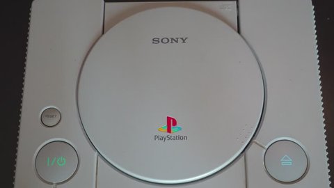 Kavala ,Greece 03/05/2018 playstation one 1 the legendary console