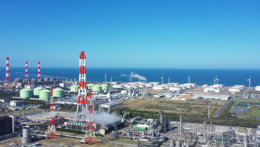 Modern industrial complex. Aerial view.