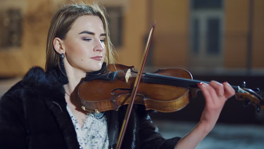 Female Violinist.