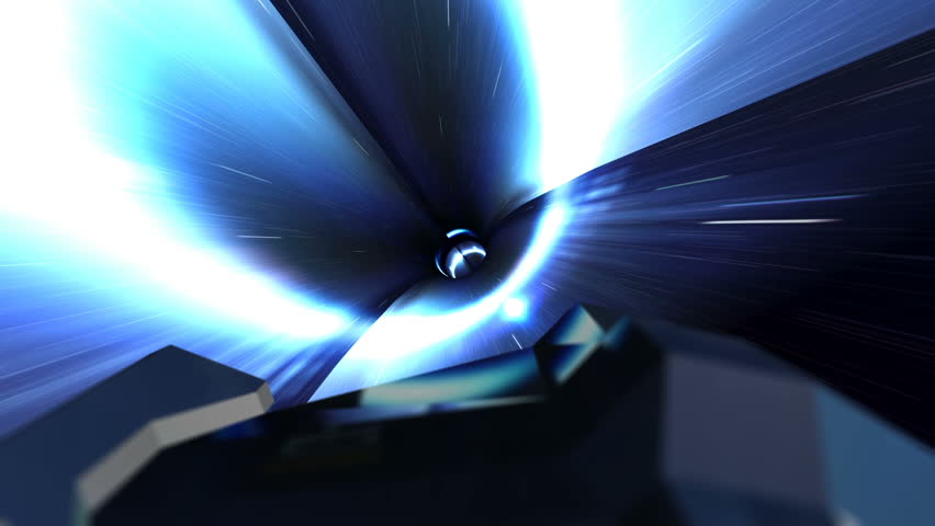 Spaceship Flying Through a Wormhole in Light Speed Seamless Loop
